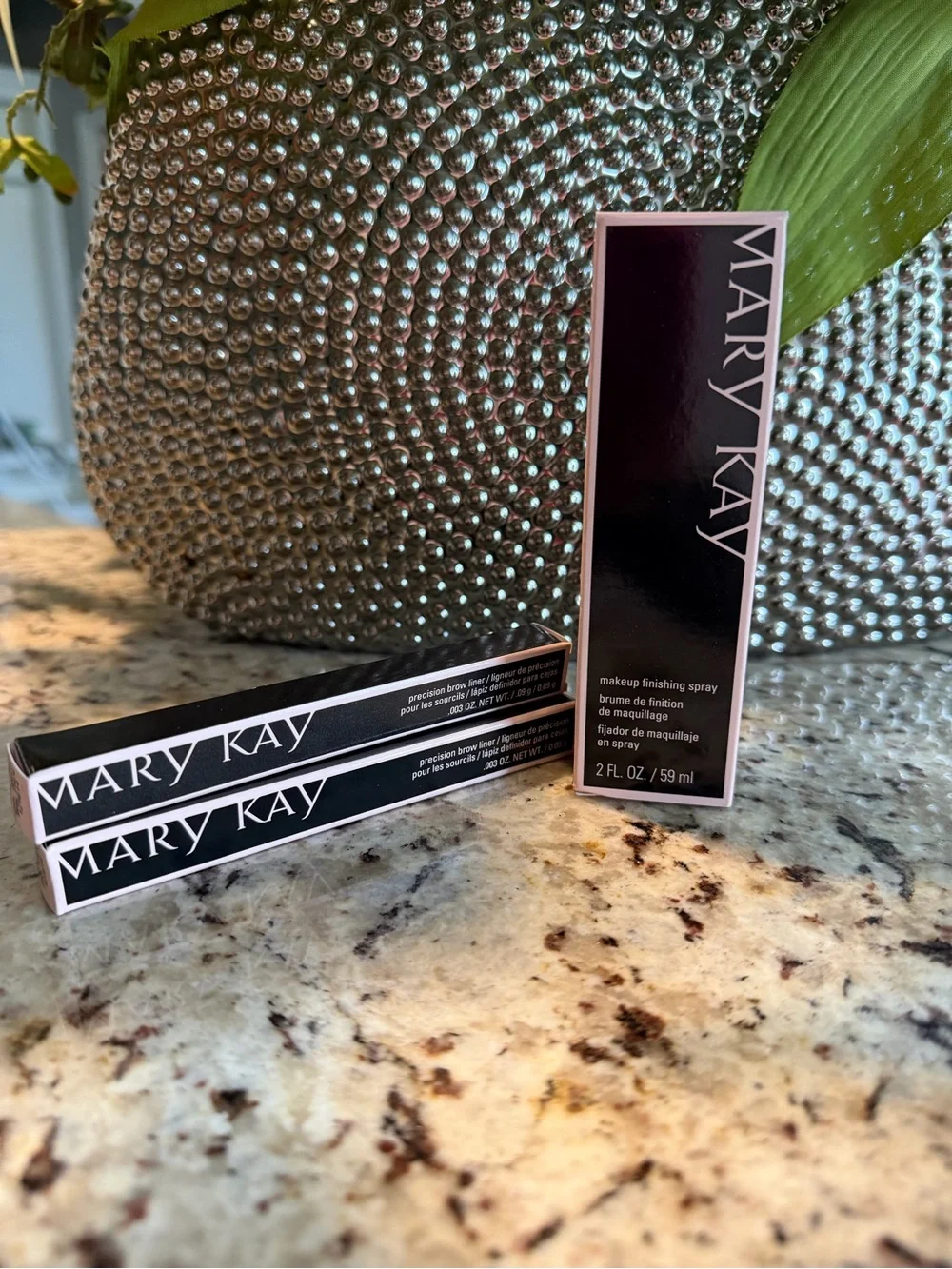 Mary Kay Makeup Bundle – Precision Brow Liner + Makeup Finishing Spray NEW